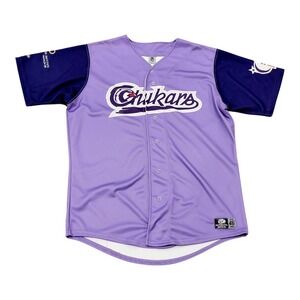 Idaho Falls Chukars Game Used Signed #2 Jersey MILB OT Sports Size 46 Purple